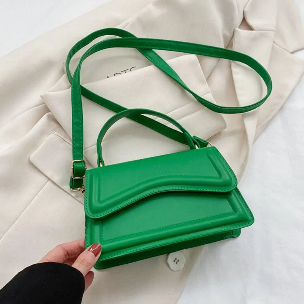 Bolsa Transversal Feminina Fashion – Ombro e Mensageiro em Couro PU com Design Casual e Moderno