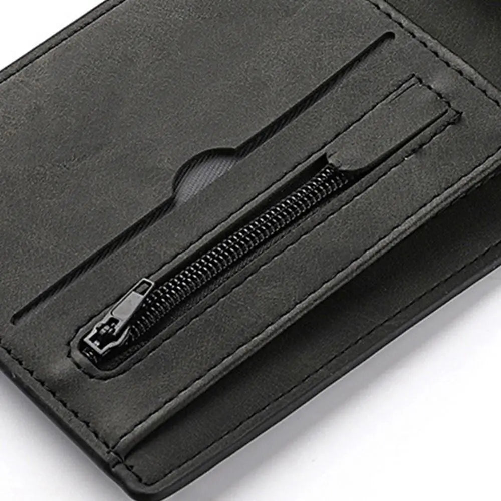 Carteira Masculina ISKYBOB em Couro PU – Grande Capacidade e Porta Moedas