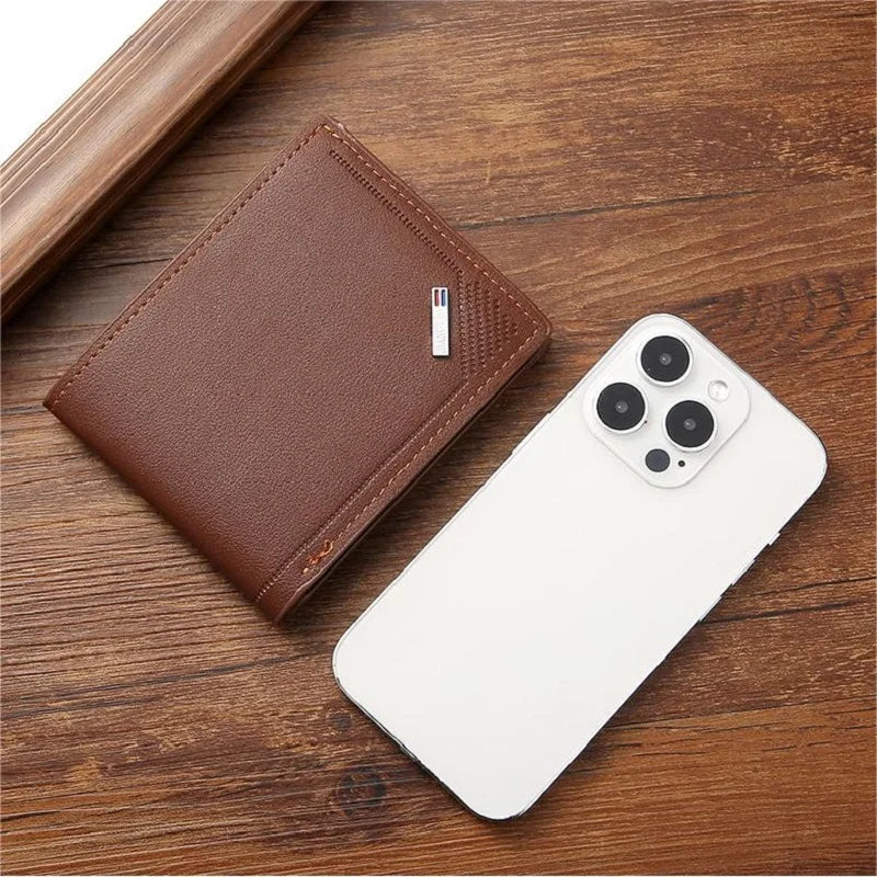 Carteira Slim Masculina com Bloqueio RFID – Minimalista, Luxuosa e com Clipe
