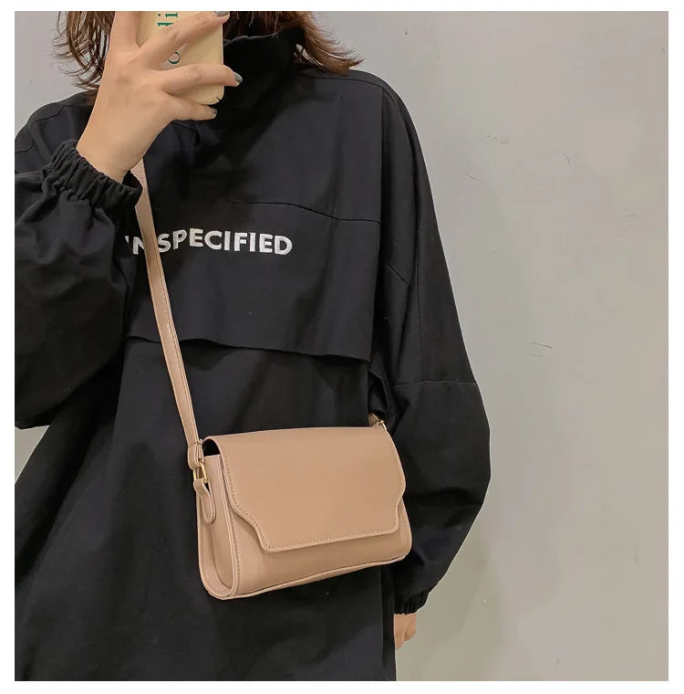 Bolsa Transversal Feminina Mini em Couro PU – Designer de Luxo, Fashion e Compacta