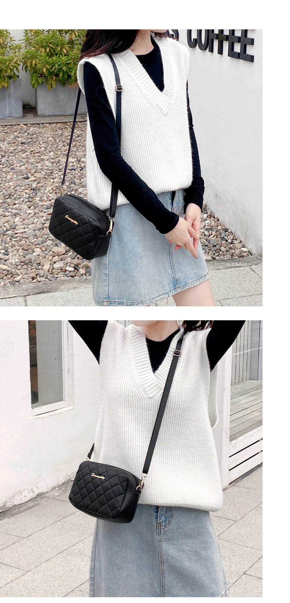 Bolsa Pequena Messenger 2024 com Tassel – Transversal Fashion e Bordado Lingge