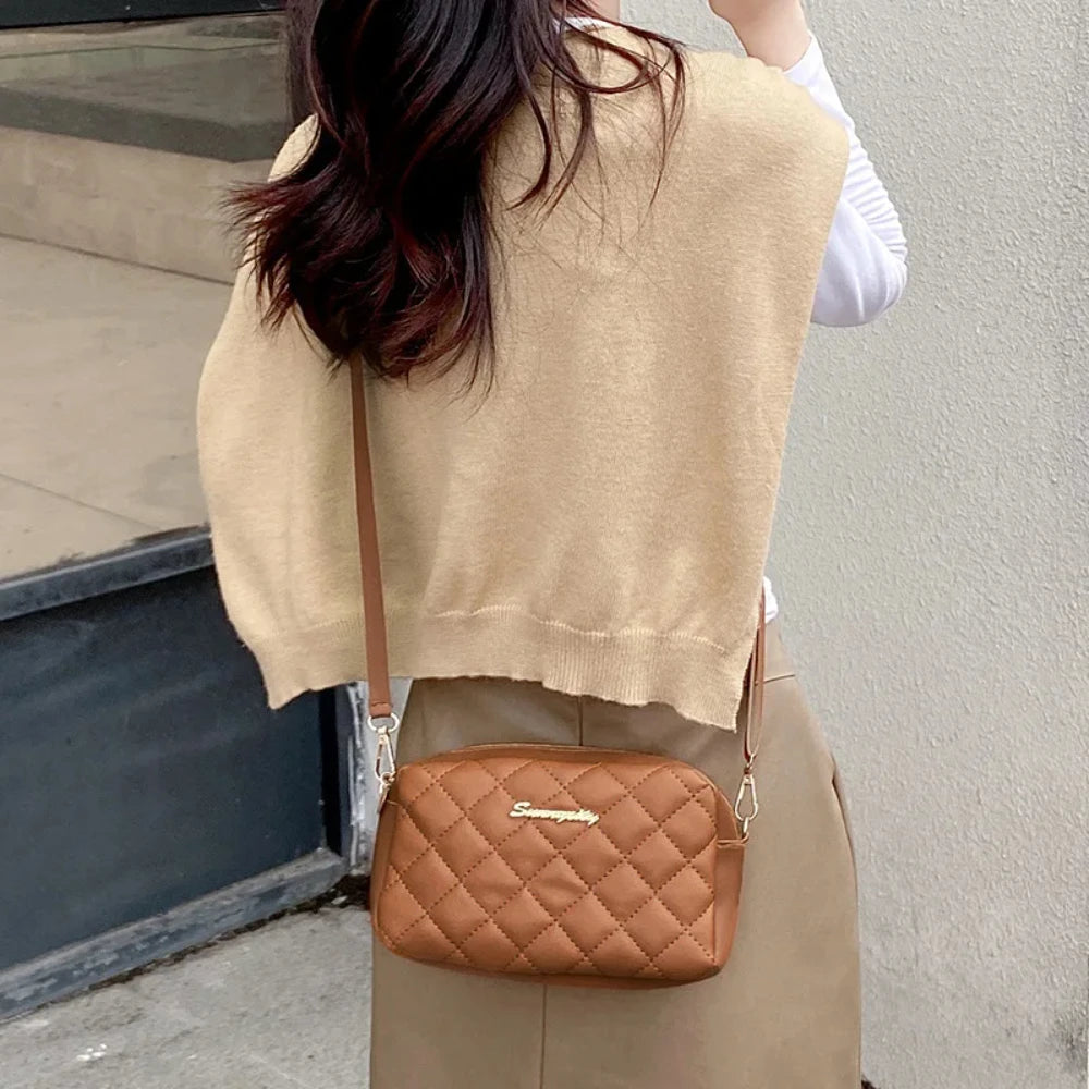 Bolsa Pequena Messenger 2024 com Tassel – Transversal Fashion e Bordado Lingge