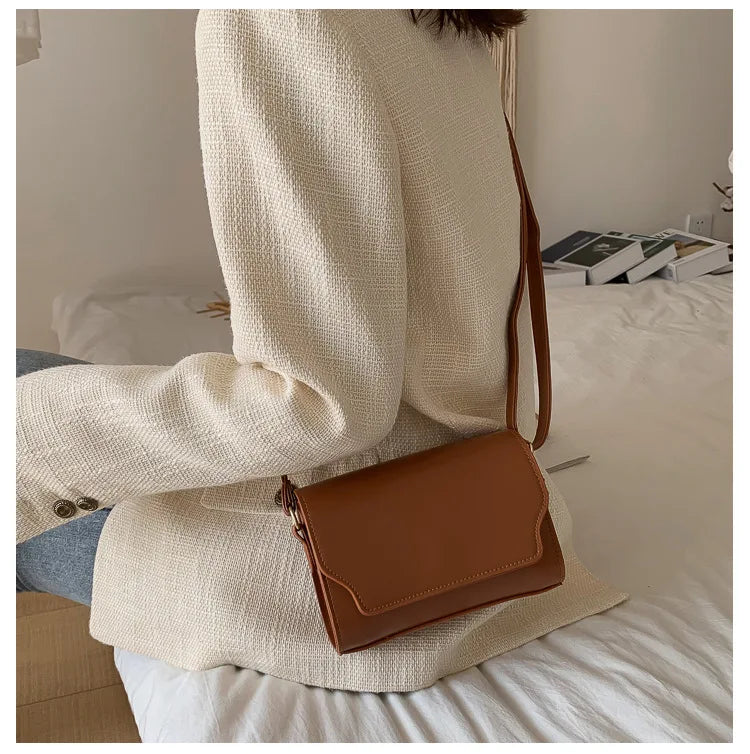 Bolsa Transversal Feminina Mini em Couro PU – Designer de Luxo, Fashion e Compacta