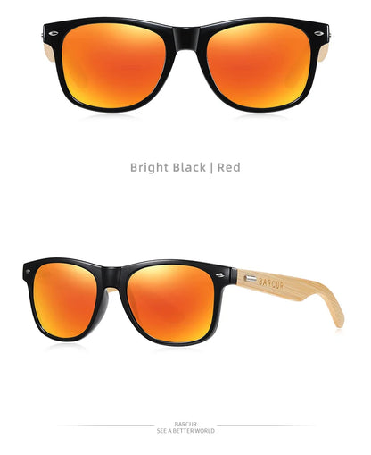 Óculos de Sol Polarizados BARCUR – Proteção UV400 e Design Clássico Unissex