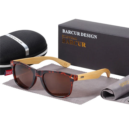 Óculos de Sol Polarizados BARCUR – Proteção UV400 e Design Clássico Unissex