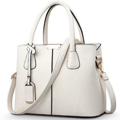 Bolsa Feminina Grande em Couro PU – Tote Fashion Quadrada e Versátil para Ombro ou Transversal