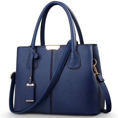 Bolsa Feminina Grande em Couro PU – Tote Fashion Quadrada e Versátil para Ombro ou Transversal