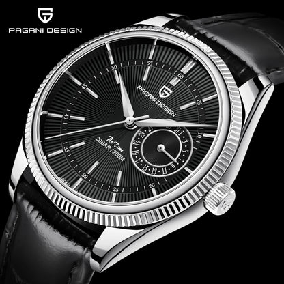 Relógio Masculino PAGANI DESIGN – Luxo Esportivo com Vidro Safira, Quartz Japonês e 20 Bar à Prova d’Água