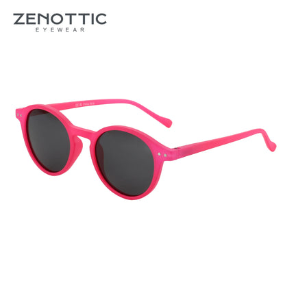Óculos de Sol Redondo ZENOTTIC 2024 – Retrô Polarizado com Proteção UV400 e Estilo Vintage