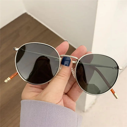 Óculos de Sol Redondo gootrades – Estilo Punk com Armação Metálica e Proteção UV400