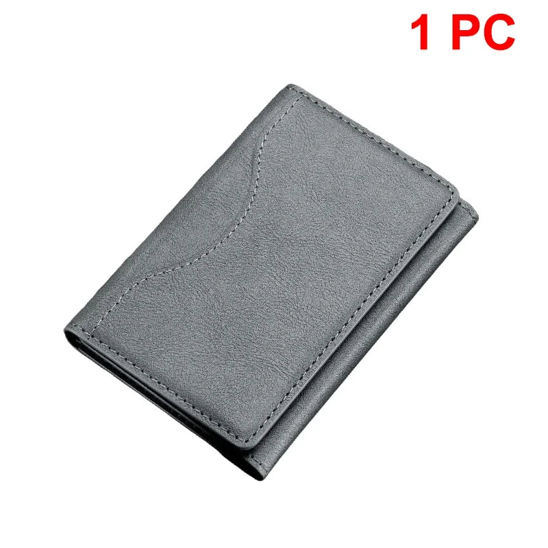 Trifold Magnetic PhonCarteira Magnética Trifold para iPhone – Porta-Cartões em Couro PU com MagSafe e Suportee Wallet PU Leather Card Bag Magsafe Card Holder Wallet for Apple IPhone 16 15 12 13 14 Pro Max Plus Mini