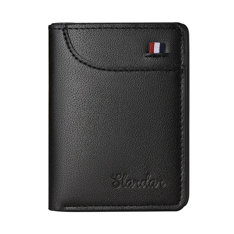 Carteira Masculina Super Slim em Couro PU – Fina, Moderna e Compacta