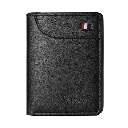 Carteira Masculina Super Slim em Couro PU – Fina, Moderna e Compacta