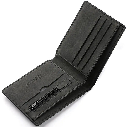 Carteira Masculina ISKYBOB em Couro PU – Grande Capacidade e Porta Moedas