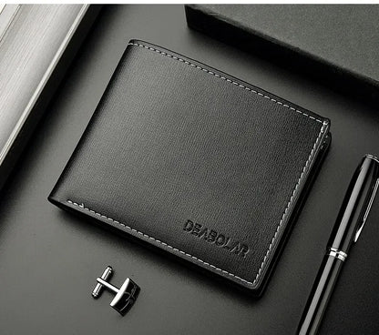 Carteira Masculina DEABOLAR em Couro PU – Elegante e Compacta