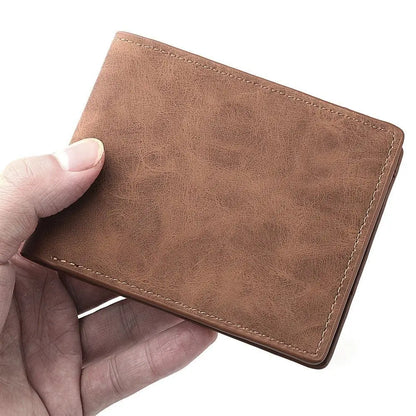 Carteira Masculina ISKYBOB em Couro PU – Grande Capacidade e Porta Moedas