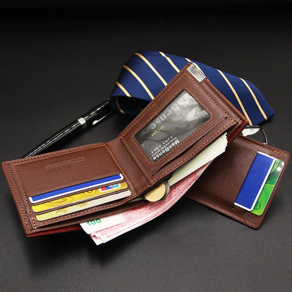 Carteira Masculina Curta Multiuso MANHAN – Fashion, Compacta e com Porta Cartões