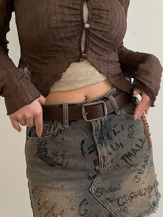 Cinto Feminino 2026 Verão – Largo, Versátil e Decorativo para Jeans e Looks Casuais