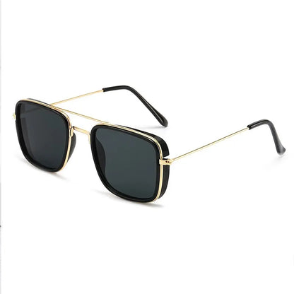 Óculos de Sol Masculino VABBON – Retrô com Armação Quadrada Pequena e Proteção UV400