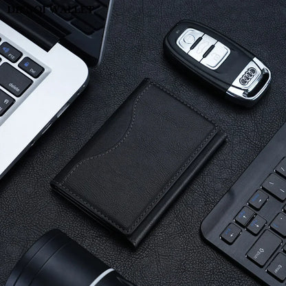 Trifold Magnetic PhonCarteira Magnética Trifold para iPhone – Porta-Cartões em Couro PU com MagSafe e Suportee Wallet PU Leather Card Bag Magsafe Card Holder Wallet for Apple IPhone 16 15 12 13 14 Pro Max Plus Mini