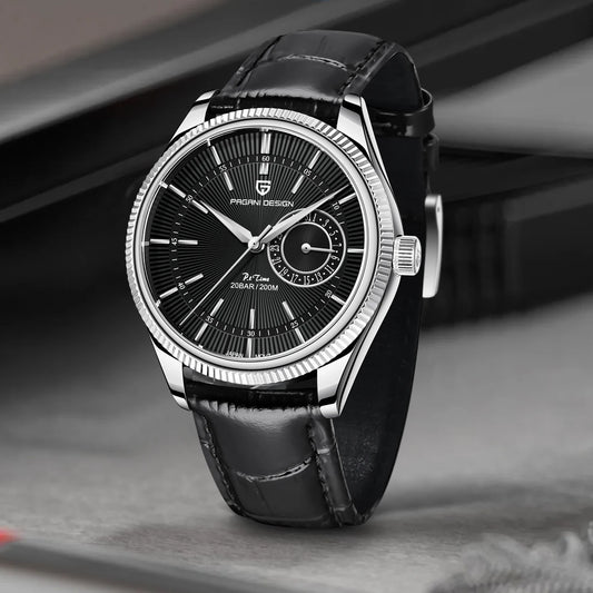 Relógio Masculino PAGANI DESIGN – Luxo Esportivo com Vidro Safira, Quartz Japonês e 20 Bar à Prova d’Água