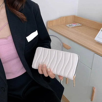 Carteira Feminina Misterolina – Longa em Couro PU com Porta Cartões e Design Fashion