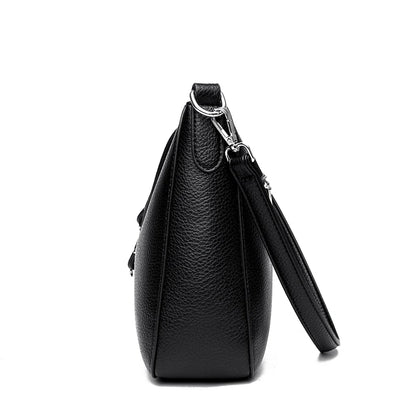 Bolsa Feminina de Ombro em Couro Macio – Designer de Luxo, Elegante e Versátil