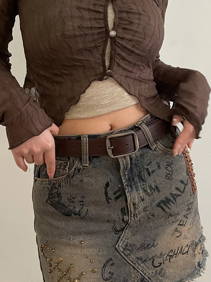 Cinto Feminino 2026 Verão – Largo, Versátil e Decorativo para Jeans e Looks Casuais