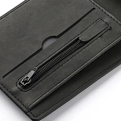 Carteira Masculina ISKYBOB em Couro PU – Grande Capacidade e Porta Moedas