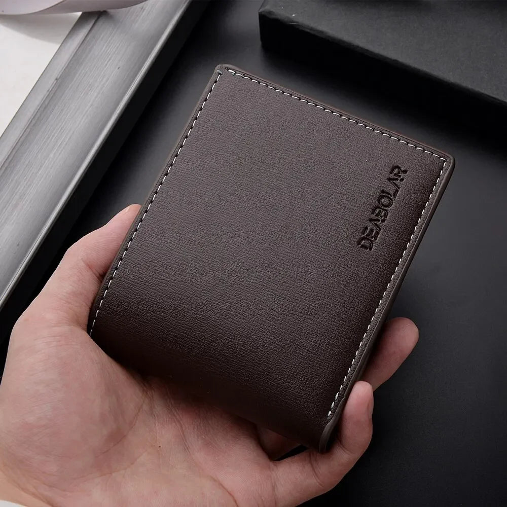 Carteira Masculina DEABOLAR em Couro PU – Elegante e Compacta