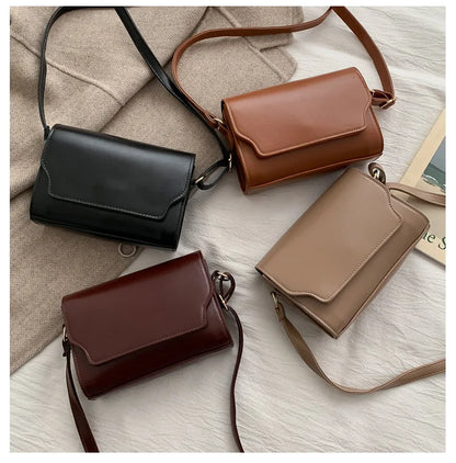 Bolsa Transversal Feminina Mini em Couro PU – Designer de Luxo, Fashion e Compacta