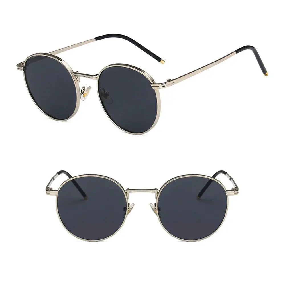 Óculos de Sol Redondo gootrades – Estilo Punk com Armação Metálica e Proteção UV400