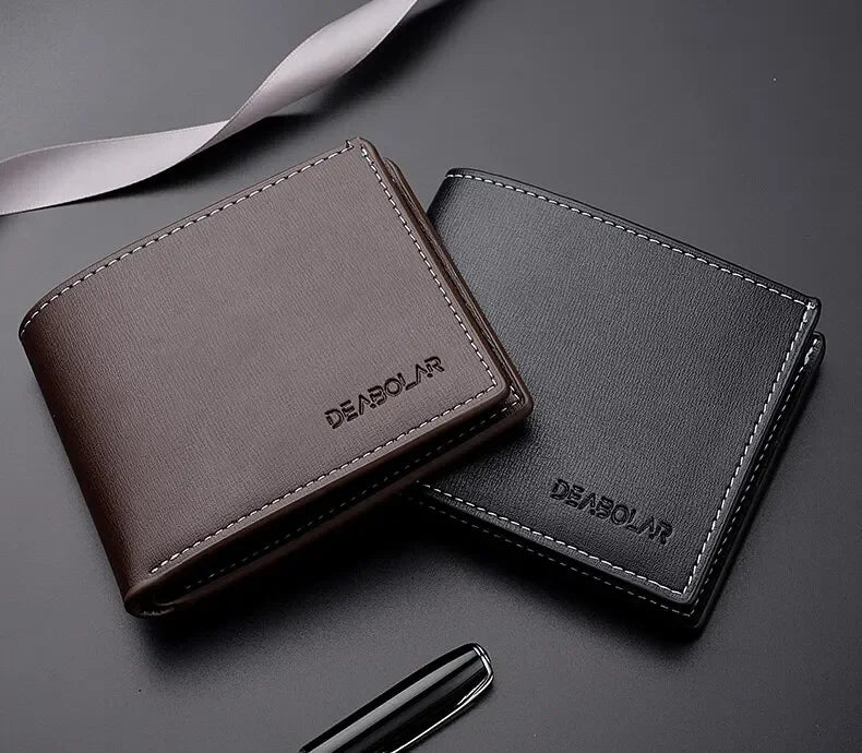 Carteira Masculina DEABOLAR em Couro PU – Elegante e Compacta