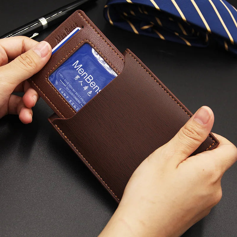 Carteira Masculina Curta Multiuso MANHAN – Fashion, Compacta e com Porta Cartões