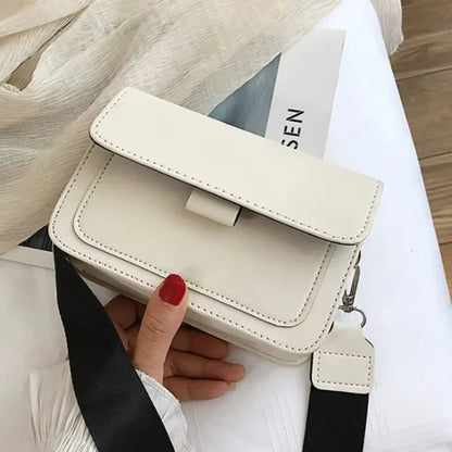 Bolsa Feminina em Couro PU – Designer Clássico, Compacta e Elegante para Viagens e Uso Diário